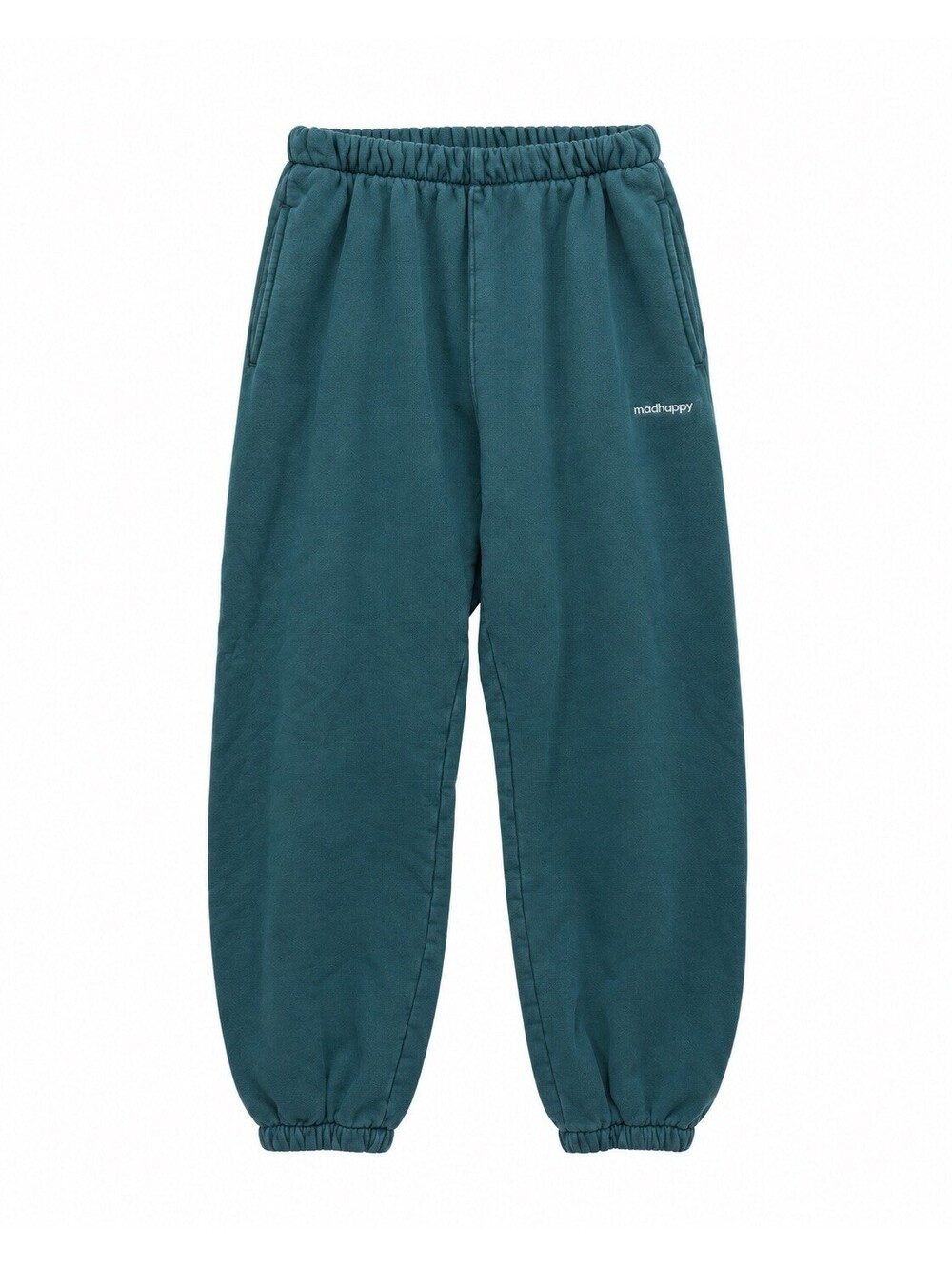 Madhappy Deep Teal Fleece Sweatpants Joggers Logo Women’s Size Medium Lounge